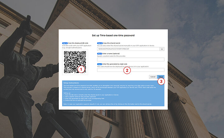 Zrzut ekranu prezentujący panel logowania z otwartym oknem dialogowym.